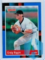 2022 Donruss Base Retro 1988 Holo Blue #234 Craig Biggio - Houston Astros